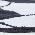 Cotton Tufted Football Children Rug | 120cm | Black & White
