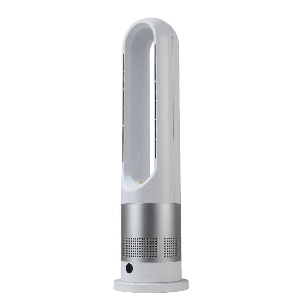 Modern Bladeless Tower Fan Heater & Cooler With App Control, 8 Speeds, 3 Heating Modes, 80° Oscillation, Led Display & Remote
