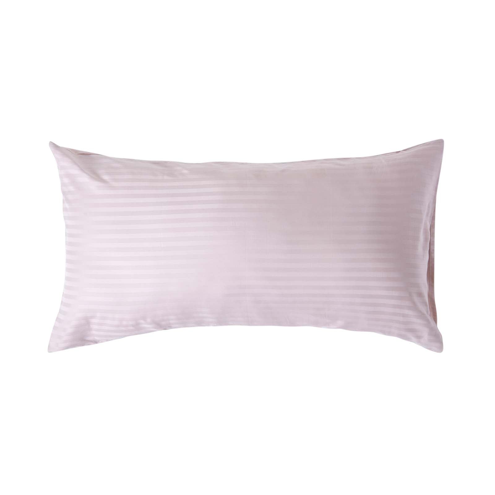 Egyptian Cotton Satin Stripe Housewife Pillowcase 330 Tc | King Pillow Case | Dusky Pink