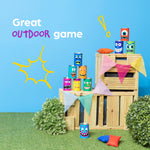 Hillington Bean Bag Toss Carnival Game With 10 Cans And 3 Beanbags Set
