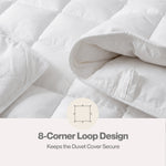 Duvet Goose Down Quilt 12tog 100% Cotton Cover Washable | Double | White