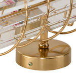 Antique Gold Crystal Wall Light – Elegant Spiral Design With 2 E14 Bulb Sockets, Indoor Use