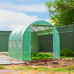 Polytunnel Greenhouse Pe Cover Galvanised Steel Frame Green