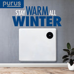 Wifi Smart Electric Radiator Panel Heater White Wall Mounted Or Floor Standing Bathroom Safe Timer And Thermostat | 600w | White