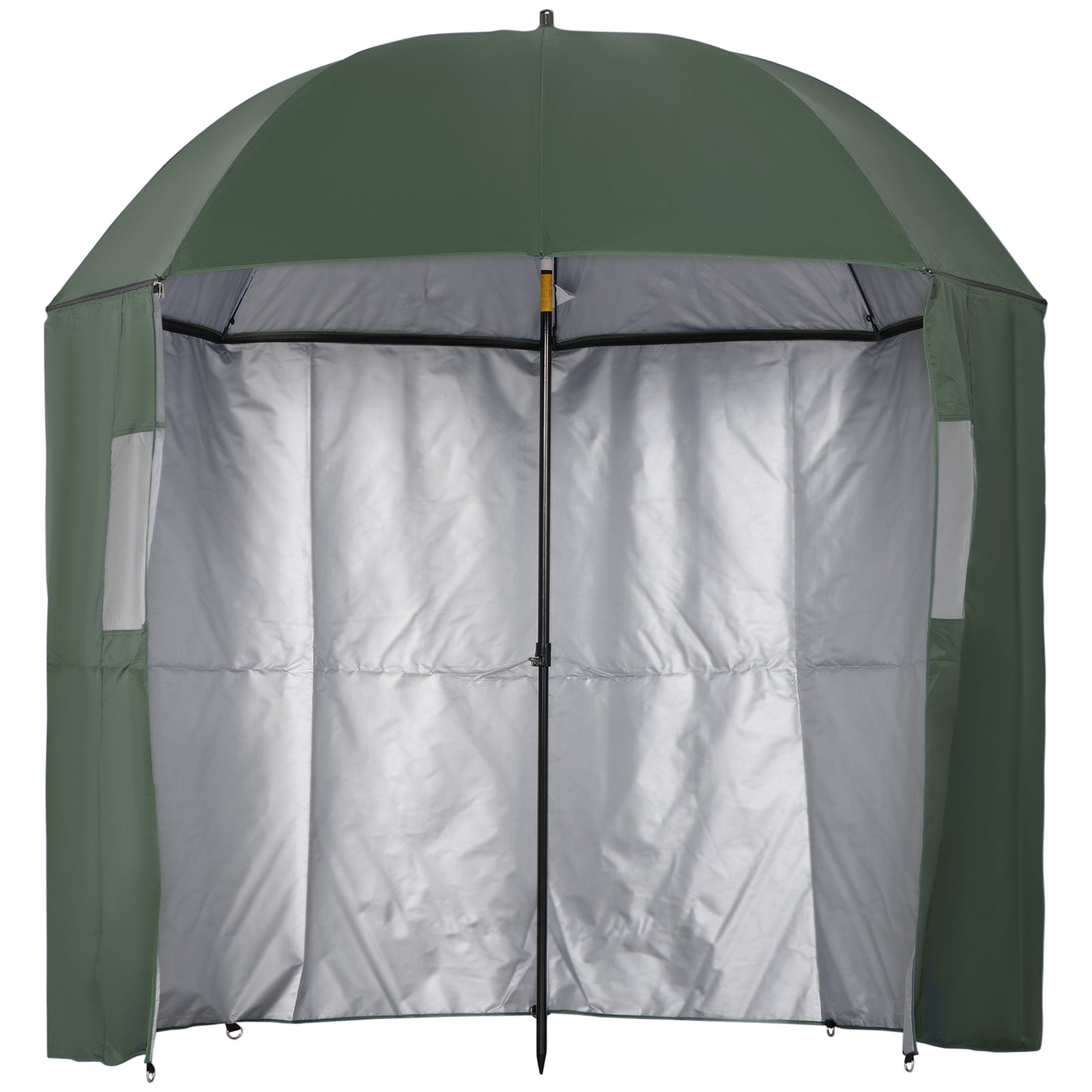 2m Fishing Umbrella With Tilt & Carry Bag - Green