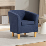 Millie Fabric Accent Chair | Denim Blue