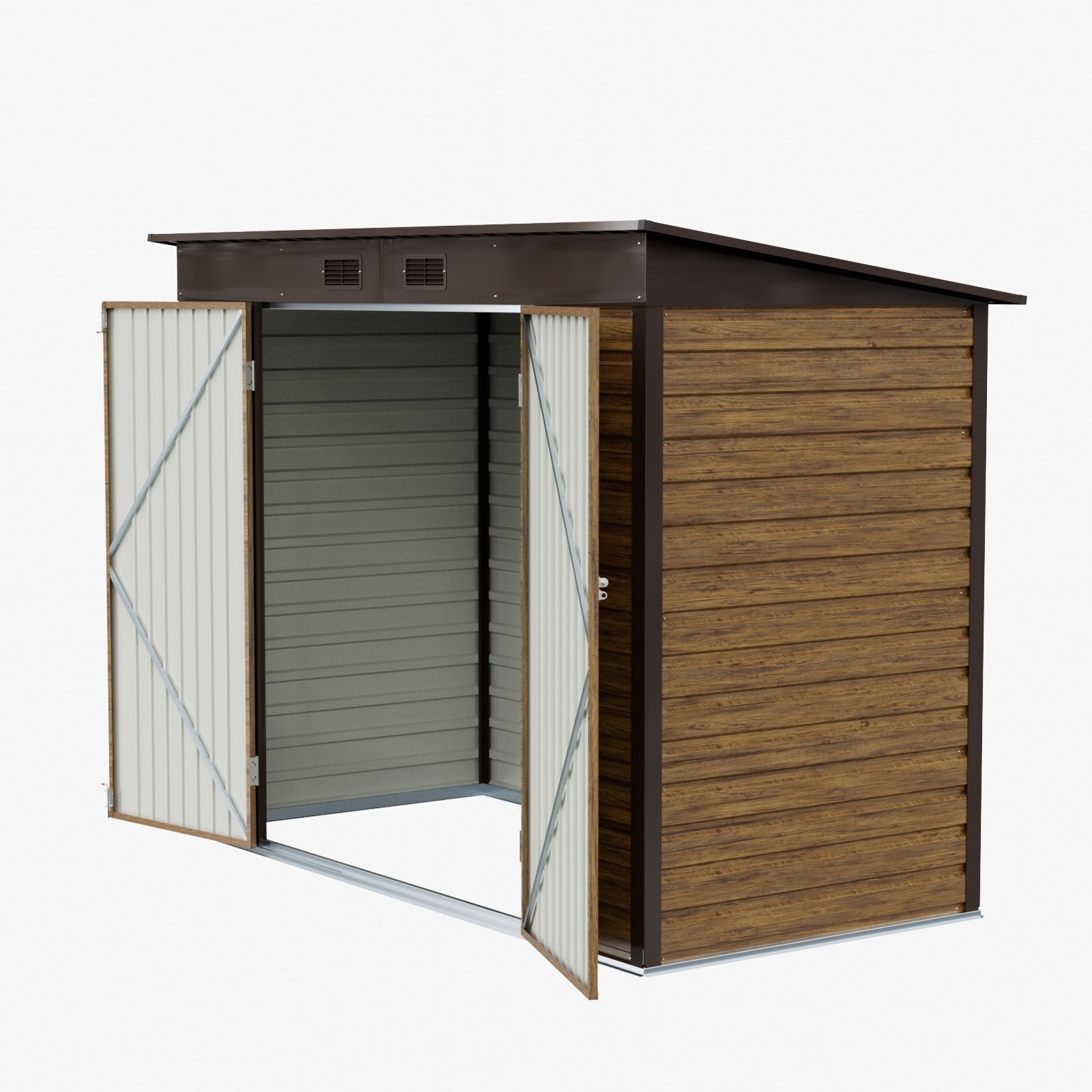 Breeins 8x4FT Outdoor Metal Storage Shed