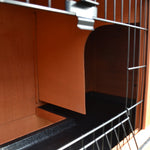2 Tier Wooden Rabbit Hutch Guinea Pig Small Animal Cage 100.5x55x101 Cm