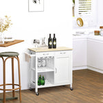 Trolley Cart With Cupboard, Rolling Wheels