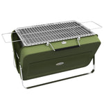 Charcoal Bbq, Portable Trolley, W/ Lid, Chimney