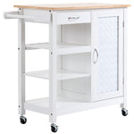 Compact Trolley With Wheels, Embossed Door