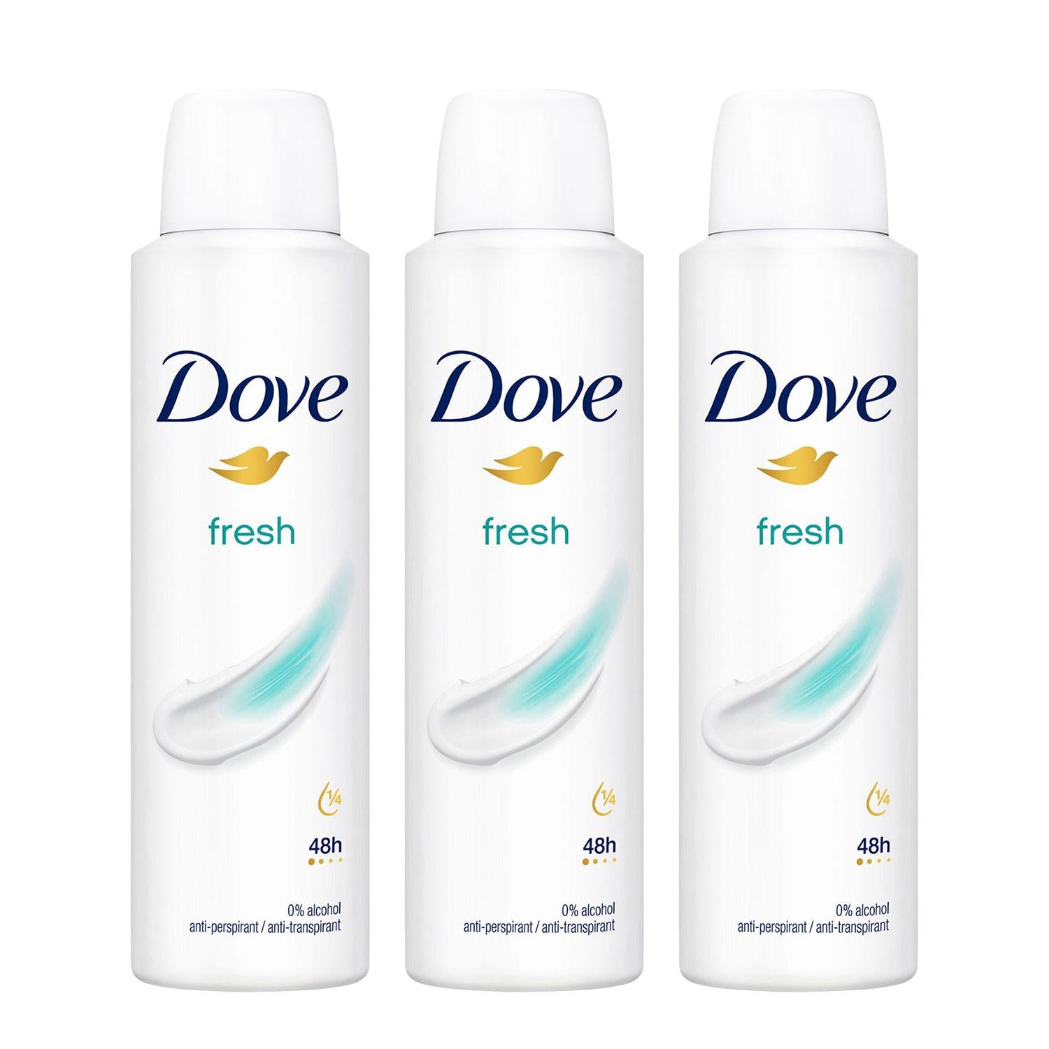 Fresh Anti-perspirant With 48h Sweat Protection Deo For Women 150ml, 3 Pack