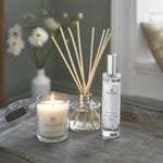 Luxurious Scented Candle, Room Spray And Diffuser Gift Box | Set-of-3 | Plum