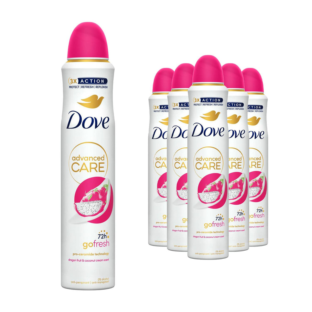 Anti-perspirant Deodorant Go Fresh With 72h Protection 200ml | Set of 6