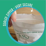 Compostable Resealable Zip Lock Bags Small  0.5 Litre | Set of 1 | White