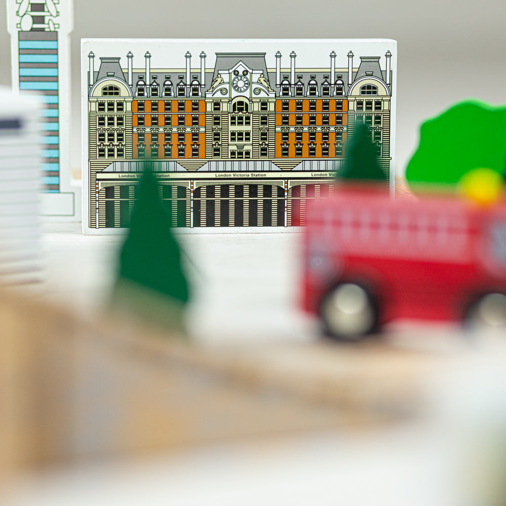 Wooden City Of London Train Set - Over 50 Pieces