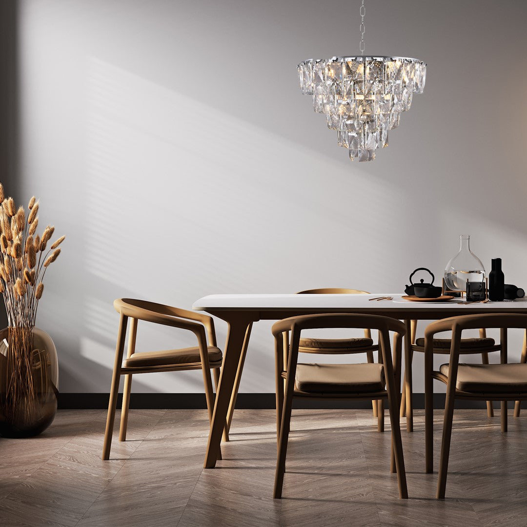 Chelsea Chandelier Magnificent 50cm Centrepiece In Crystal And Chrome