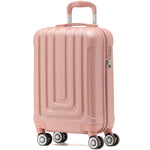 55x35x20cm Cabin Carry Bag Hard Shell Suitcase 100+ Airline Approved | Cabin | Rose Gold