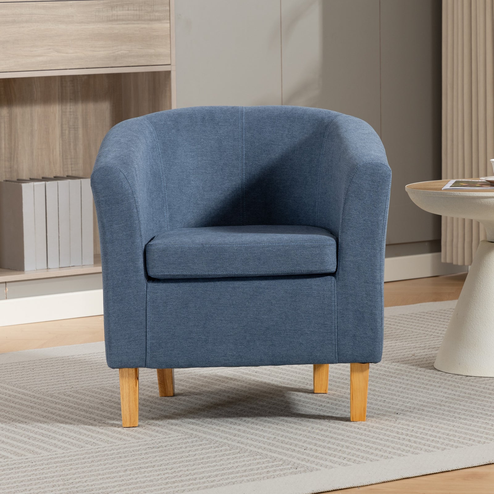 Millie Fabric Accent Chair | Light Blue