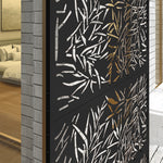 Decorative Outdoor Divider Privacy Panel W/ Stand, Bamboo