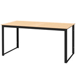 Garden Table For 6 People W/ Slatted Table Top, Metal