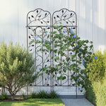2 Pack Of Metal Garden Trellis Potted Climbing Plants Rack