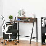 Workstation Desk, 2-tier, Storage Shelf