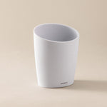 Toothbrush Holder, Matt White, Unique Design Soft Finish, Saku Collection