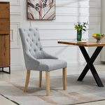 Set Of 2 Ravenna Fabric Dining Chairs | Gray