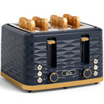 Toaster With 4 Slot, 7 Browning Levels, 1860w, Ripple