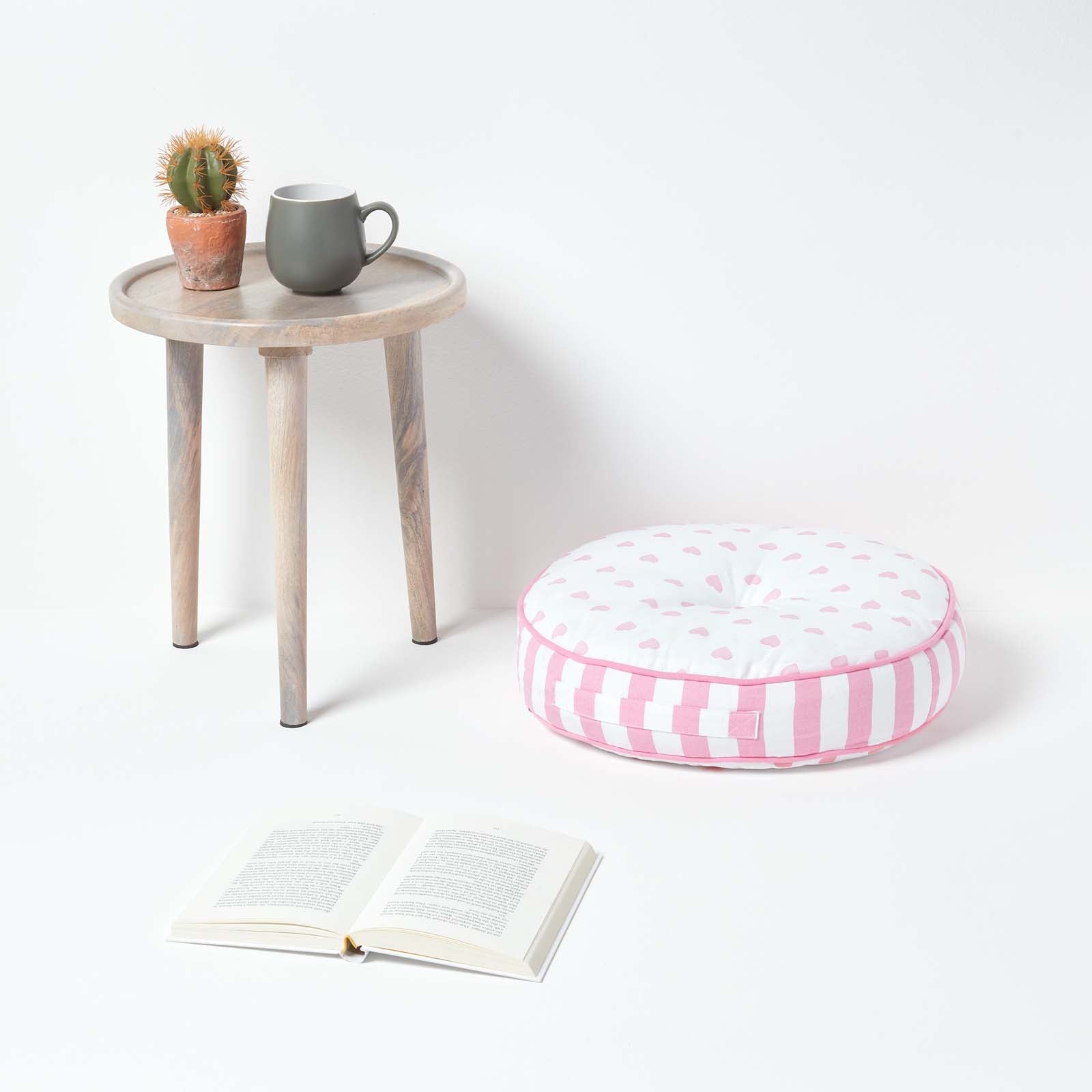 Round Floor Cushion | 43cm x 43cm | Pink