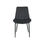 San Diego Marble Top Dining Table With Amelia Velvet Chairs | Black