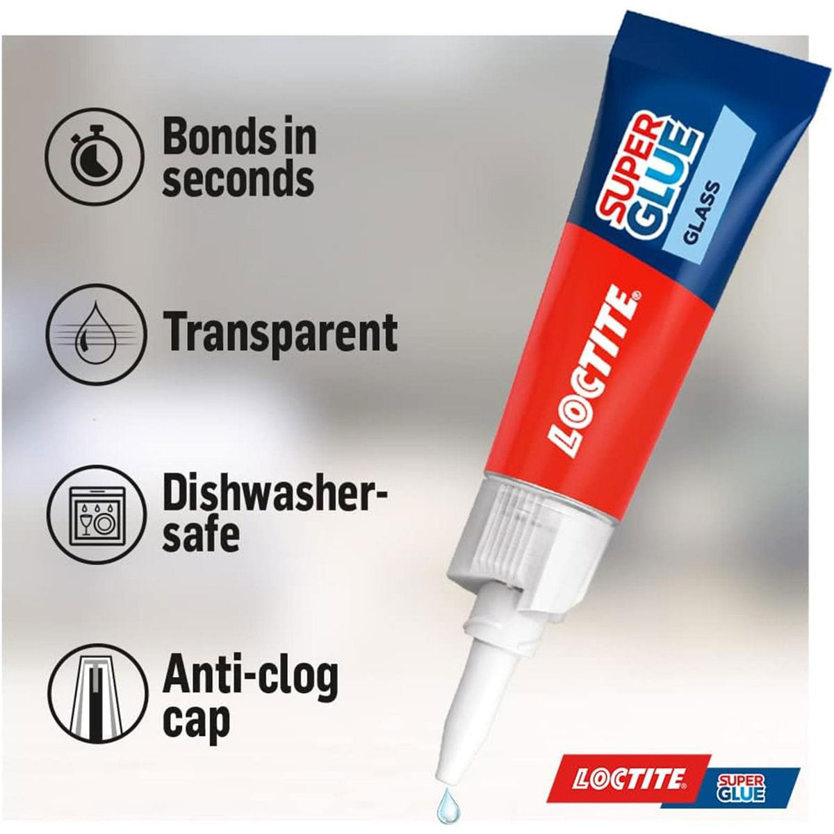 Glass Bond High-quality Super Glue For Durable Glass Repairs, 3g | Set of 1