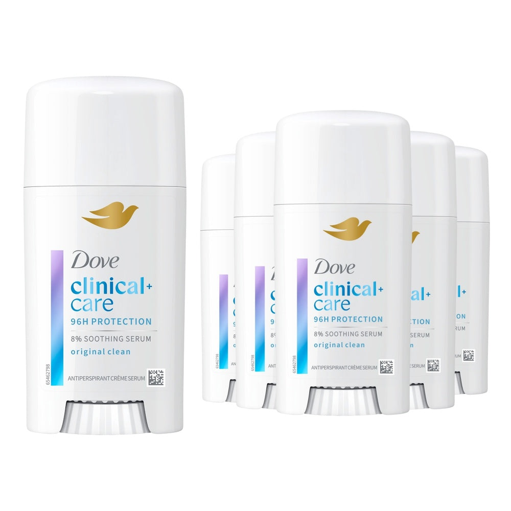 Clinical + Care Anti-perspirant Cream Serum, Original Clean, 60ml | Set-of-6