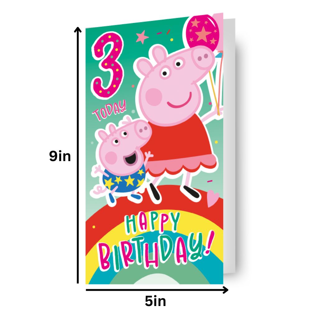 Age 3 Sticker Birthday Card Official Product