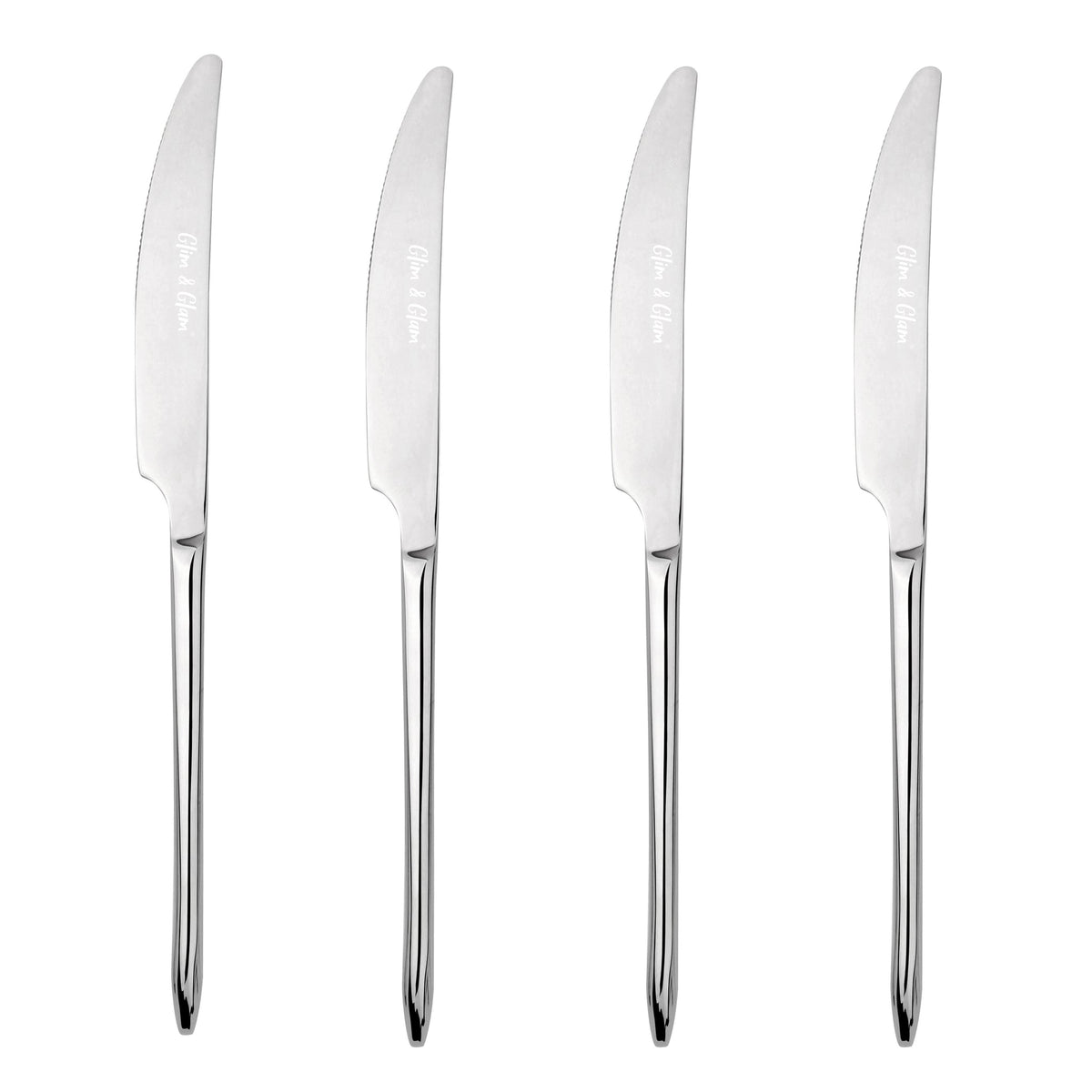 Cutlery 18/8 Stainless Steel Dinner Knife 4pc Set Versailles | Set of 4 | Silver