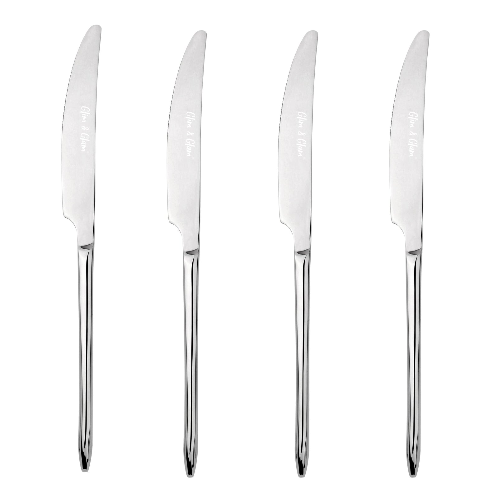 Cutlery 18/8 Stainless Steel Dinner Knife 4pc Set Versailles | Set-of-4 | Silver