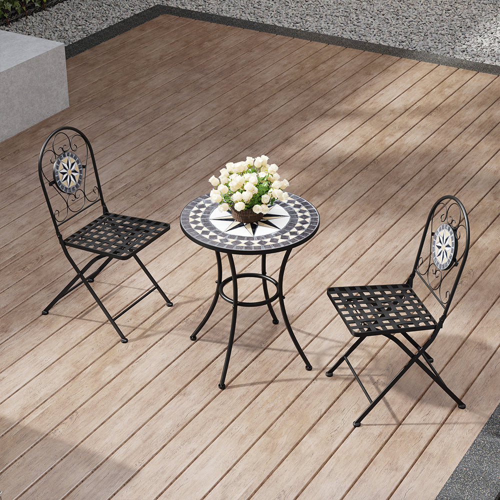 3-pieces Mosaic Bistro Set