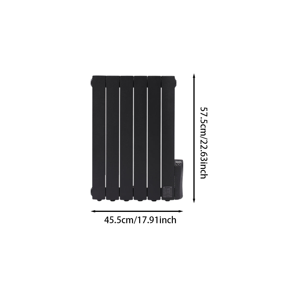Oil-filled Radiator Space Heater With Led Display, 7-day/24-hour Timer, Adjustable Thermostat & Overheat Protection | 900w