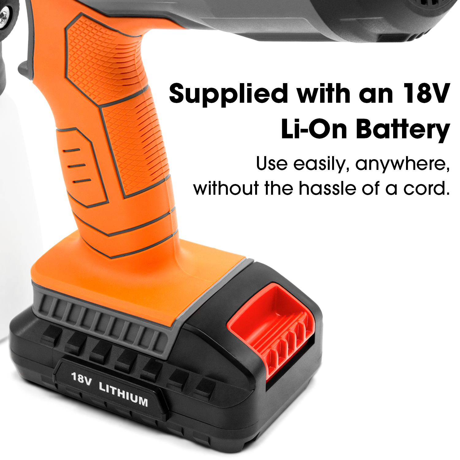 18v Cordless Electric Hvlp Fence Paint Sprayer Comes Complete With 1 Battery And Charger