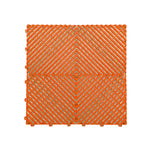 Heavy Duty Vented Garage Interlocking Floor Tiles | Orange
