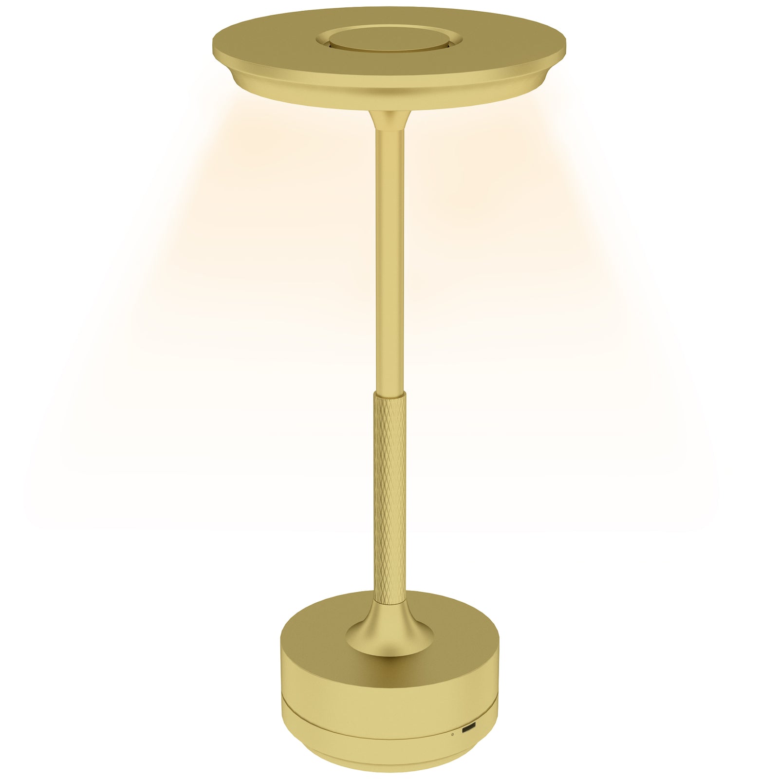 Led Cordless Table Lamp With Battery Operated For Bedroom | One Size | Gold