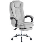 Swivel Velvet Office Chair Ergonomic Leisure Chair Height Adjustable Desk Chair | Grey