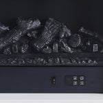 Tv Stand Electric Fireplace With 7 Led Flame Colors, Remote & Wifi Control, 750w/1500w Heater For Rooms Up To 25㎡（with Gold Outline）