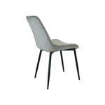 Amelia Velvet Comfort Dining Chairs | One Size | Grey