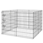 8-panel Diy Dog Pen With Door For Indoor/outdoor Use, 91cm High