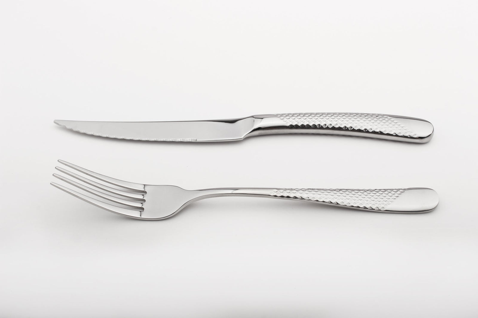 Steak Cutlery Set Knife Fork Stainless Steel 18/8 Catering Palace | Set-of-8 | Silver