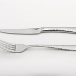 Steak Cutlery Set Knife Fork Stainless Steel 18/8 Catering Palace | Set of 8 | Silver