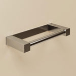 Toilet Roll Holder, Silver Gloss, Wall-mounted, 7,5 Cm. Collection Metric