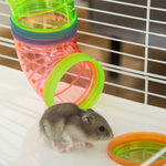Hamster Cage W/ Water Bottle, Exercise Wheel, Tubes, Ramps-light Blue | Blue